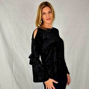 Crushed Velvet Peekaboo Top